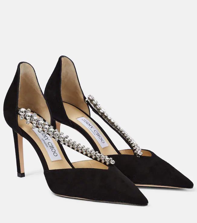 Black Embellished Heels